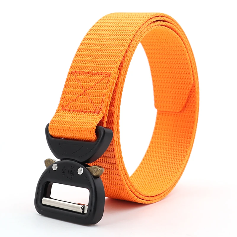 

Durable Outdoor Nylon Mens Canvas Belt Military Tactical Training Belt With Quick Buckle