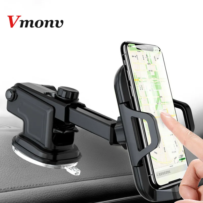

Vmonv Windshield Air Vent Car Phone Holder For iPhone X XS 8 7 Plus Gravity Sucker Car Mount Phone Stand For 4-6 Inch Cell Phone