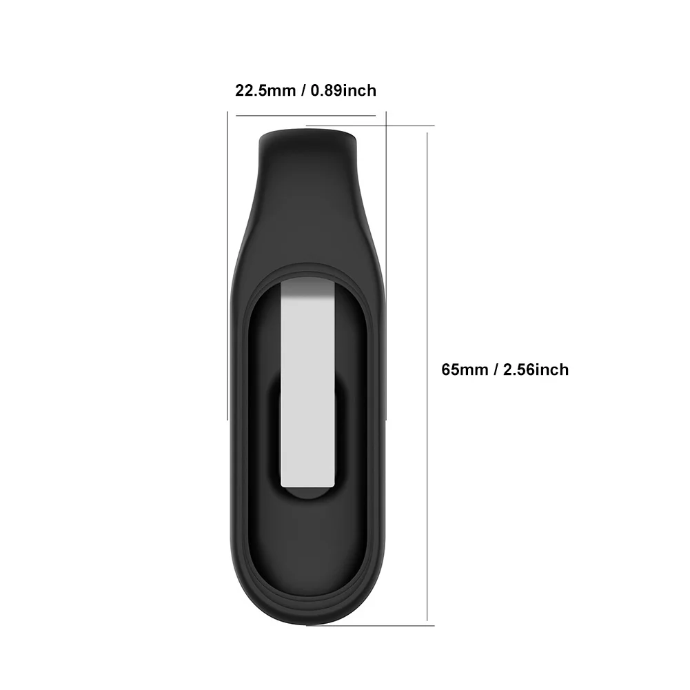 

7pc Watch Band Protective Case Anti-lost Soft Protective Cover Shell Silicone Metal Clip Buckle Holder For Xiaomi Band 5 Tracker