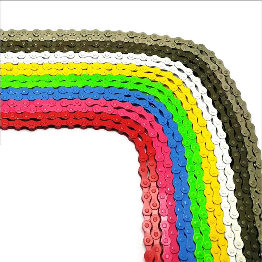 

Dead Fly Bicycle Color Chain Road Bike Bicycle Dead Fly Single Speed Chain Bicycle Chain Riding Supplies Accessories