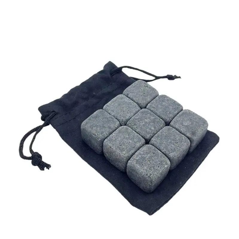 9 штук Камни виски высокое качество кулер кубики Роши гранит-зеленый 20x 20 мм | Дом и