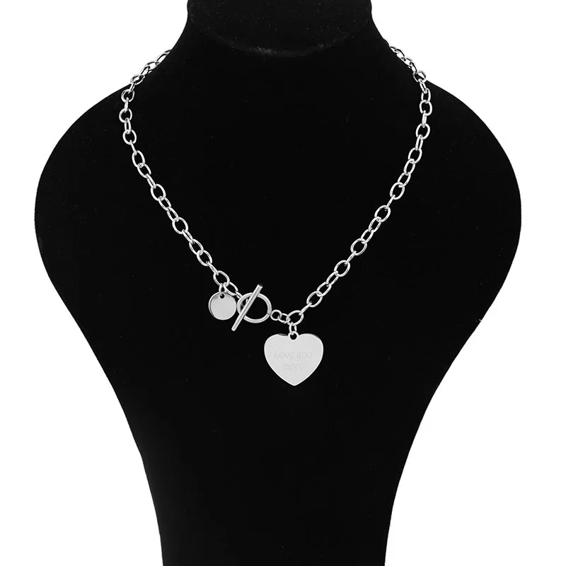 Модное круглое ожерелье Love цепочка до ключицы летнее уличное с выстрелом горячая