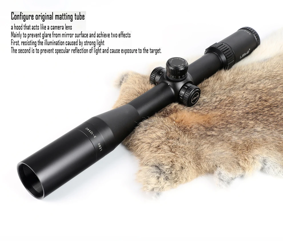 LEBO BJ3-12x40FFP оптический прицел боковой Параллакс охотничий прицел с первой фокальной плоскостью тактический прицел с 11 или 20 мм креплением