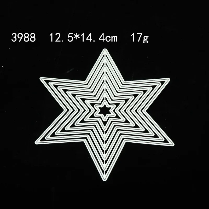 

NEW Handbook Die Base Polygon Box Border Five-pointed Star Metal Cutting Dies DIY Crafts Decor Scrapbooking Paper Stencil Molds