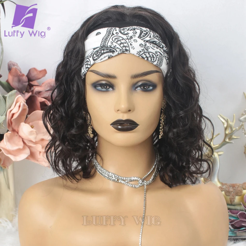 Парик Luffywig с короткими волнистыми волосами Женский волнистый парик из