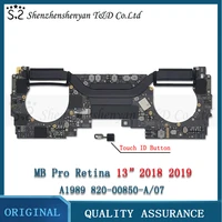 tested original a1989 motherboard for 820 00850 a07 for macbook pro retina 13 a1989 logic board 2018 2019 year mc 3214 mc 3358