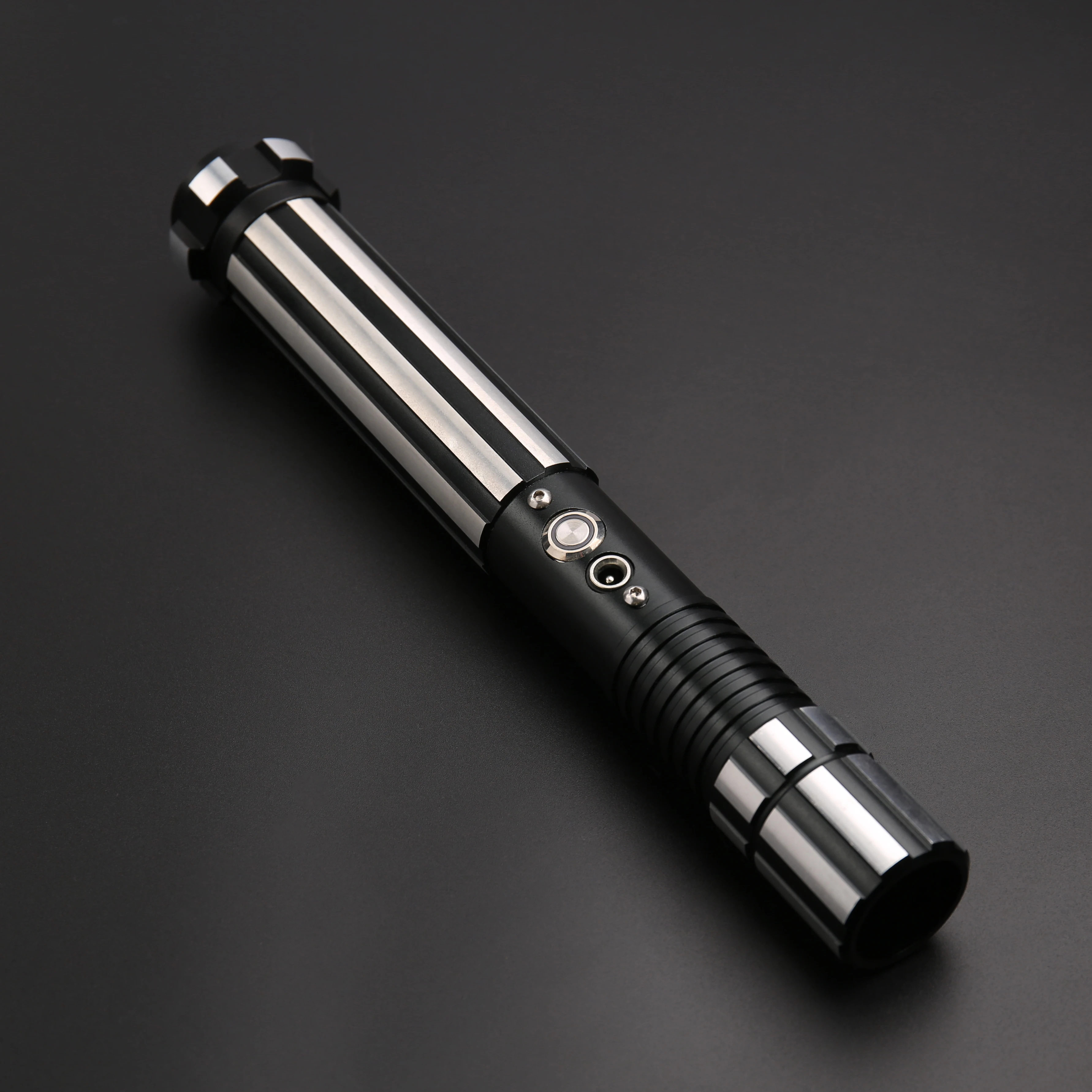 

TXQsaber TS015 Balck RGB Lightsaber 82cm Dueling Blade Force FX Light Saber with Sound and LED Light Metal Handle FOC Toy