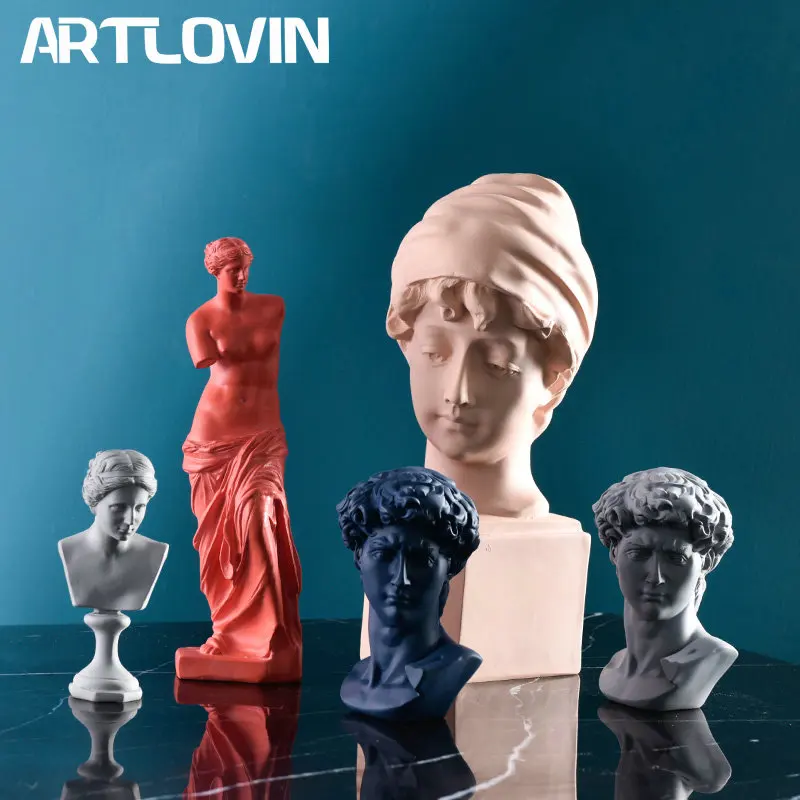 Новинка 2020 европейская Статуэтка из смолы Дэвид венерина эскизные персонажи