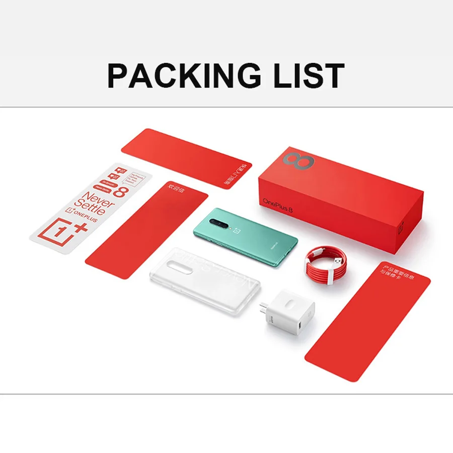 Смартфон OnePlus 8 телефон с глобальной прошивкой планшетом Snapdragon 6 55 Восьмиядерный