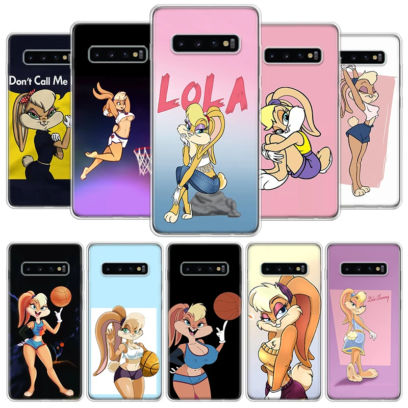 Чехол для телефона Lola Bunny с мультяшным рисунком Samsung Galaxy S20 FE S21 S22 Ultra S10 Lite S9 S8 Plus J4 J6
