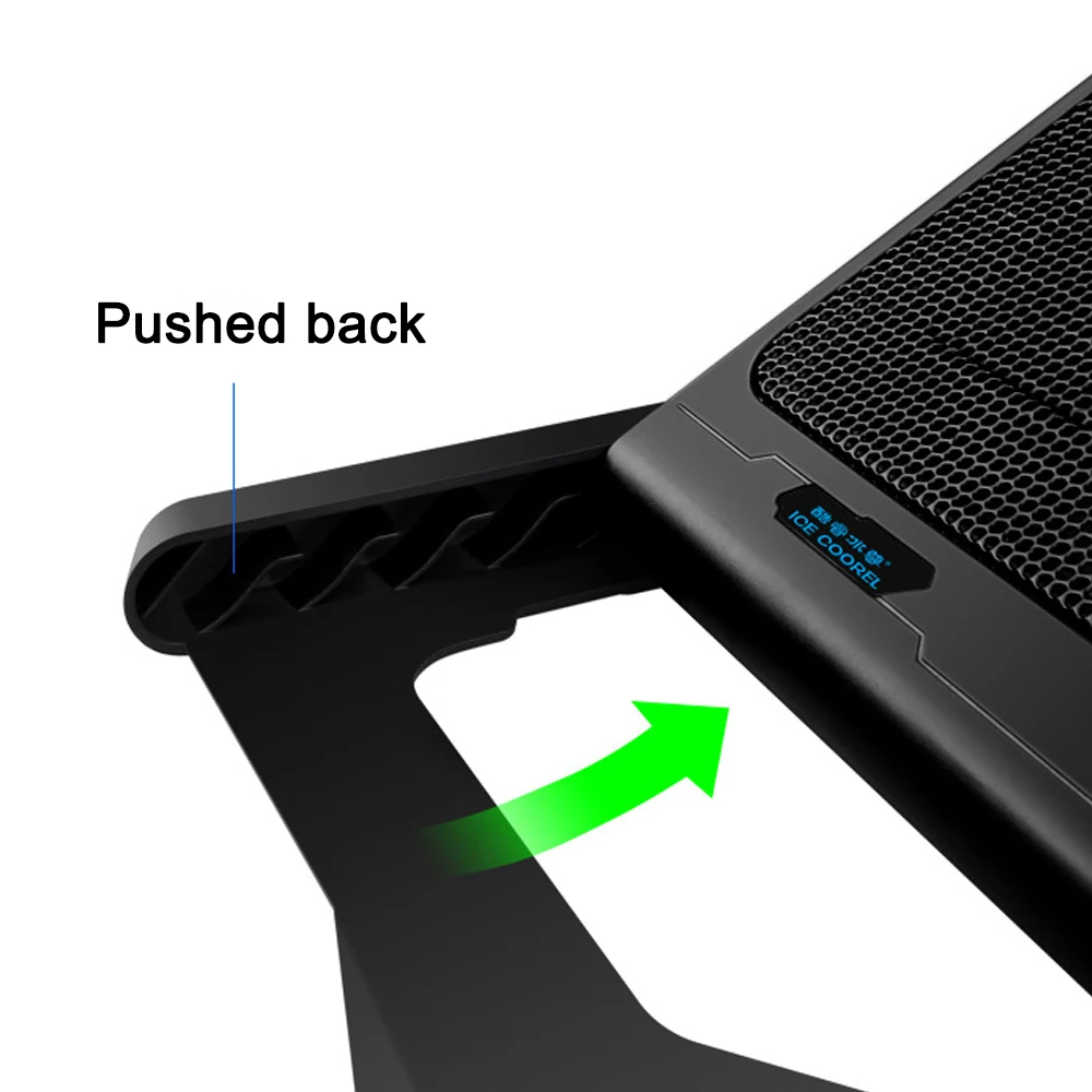 

Jelly Comb Laptop Cooling Pad Laptop Cooler Six Fans Gaming Led Screen Two USB Ports Laptop Cooler Stand Notebook Stand 17inch