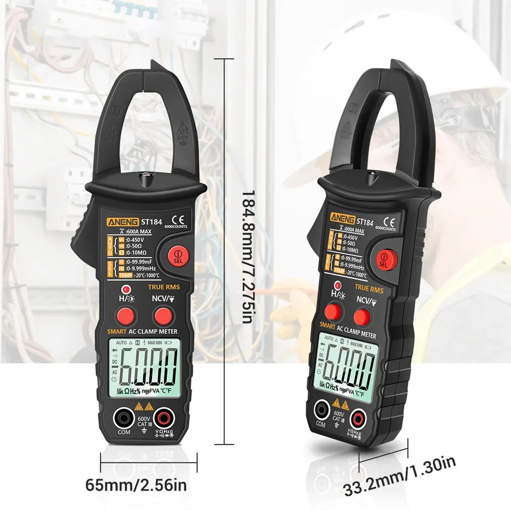 

Smart Digital Clamp Meter ST184 Without Battery Digital Multimeter Clamp Meter Professional Measuring Tester