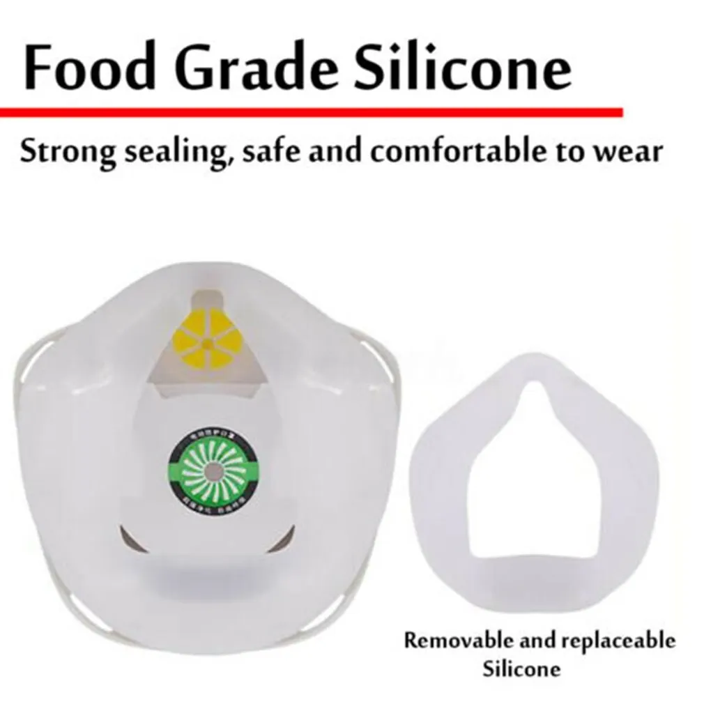 

Electric Dustproof And Breathable Mask Adjustable Strap Anti-Smog Anti-Pm2.5 6-Layer Design Blue 1 Pcs