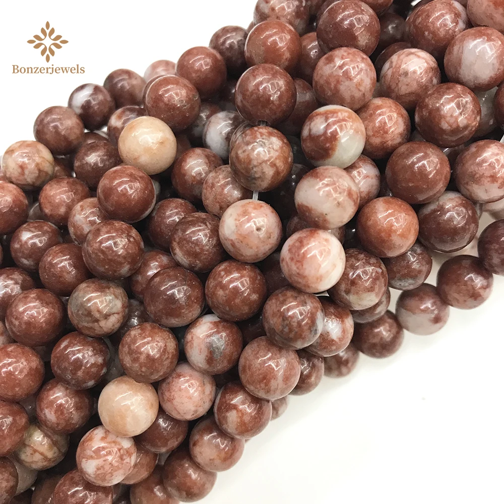 

Natural Stone Red Devil round loose beads Spacer Beads 4/6/8/10/12 mm For Jewelry Making DIY Bracelets Necklace Accessories