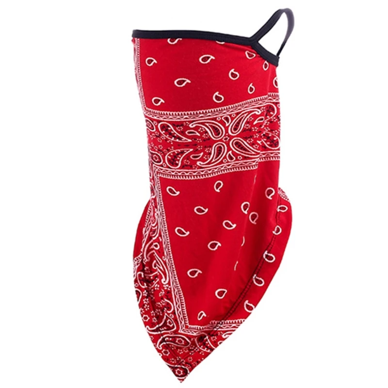 

Unisex Cycling Sport Bandana Triangle Scarf Face Mask Paisley Floral Neck Gaiter M5TE