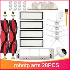 Съемный основной набор кистей HEPA фильтр для Xiaomi Roborock S6 S60 S65 S5 S55 T6 S55 E25 E35 Tanos, тканевые запасные части