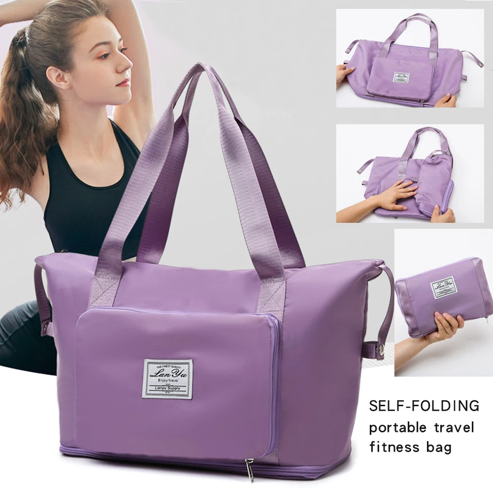 

Ladies foldable travel bag short-distance hand-held large-capacity travel waiting to be produced poor luggage fitness mummy bag