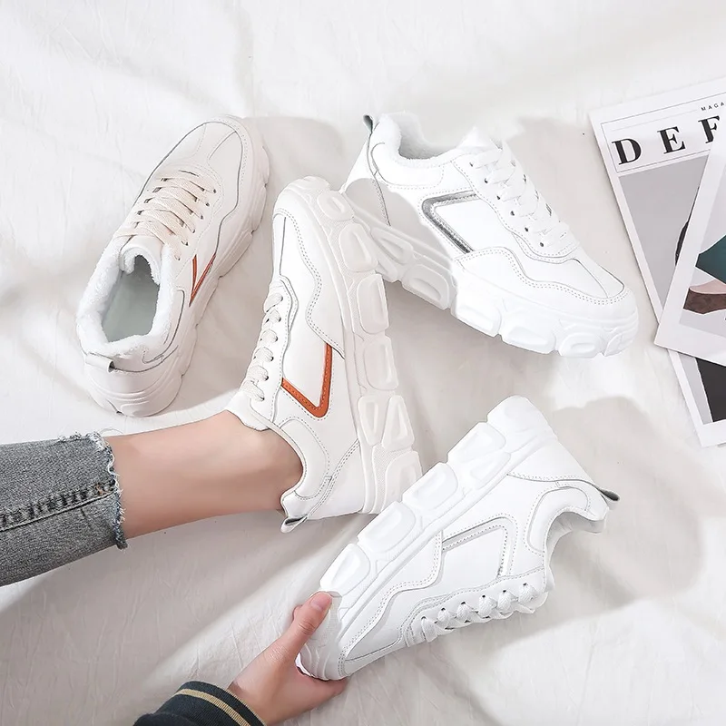 Zapatillas de deporte/Модная женская обувь спортивная из кашемира теплая Женская для