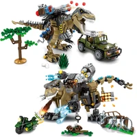 jurassic dinosaurs world animal park blocks building brick dinosaur figures city dino robot toys for children christmas gift