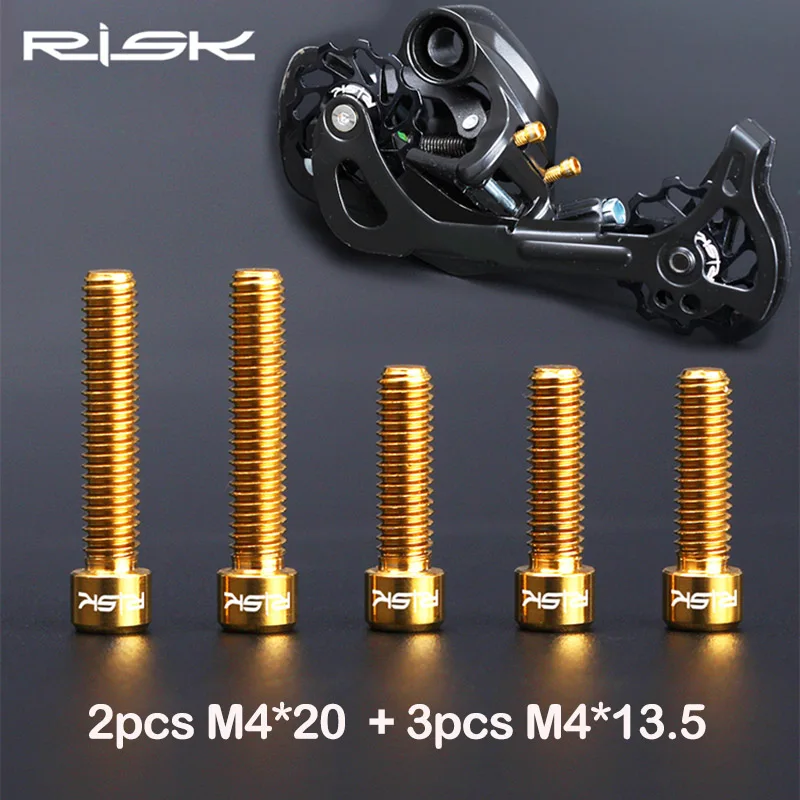 RISK M4 * 13 5/M4x20 мм велосипед из титанового сплава передние/задние болты для