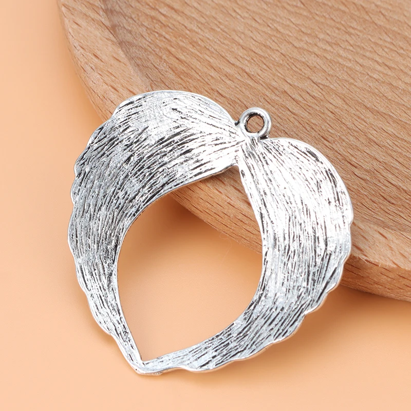 ZXZ 5 шт крылья Ангела перья Подвески для ожерелья ювелирных изделий 45x44