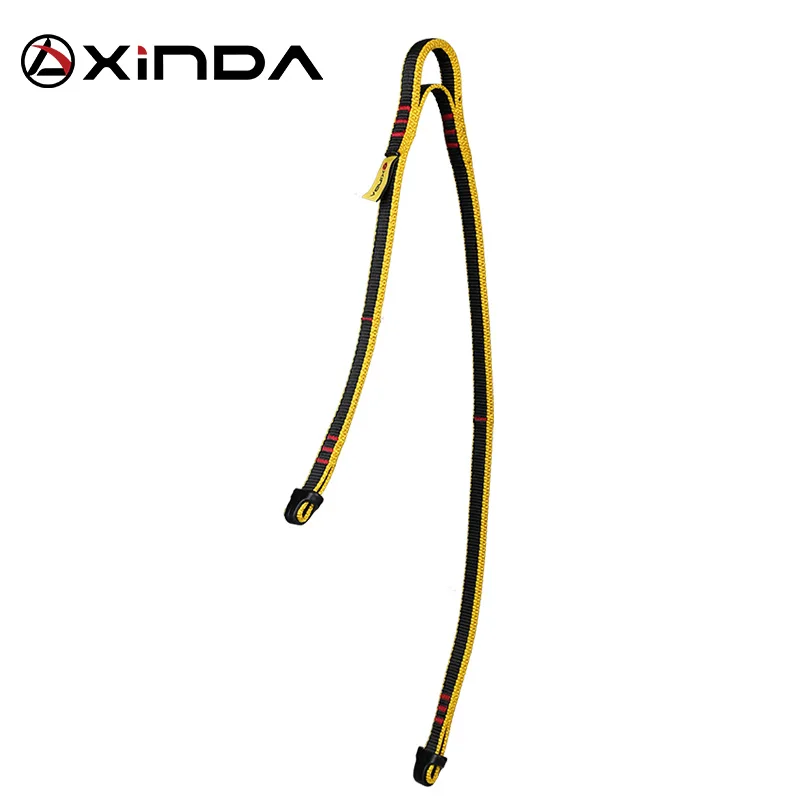 

Xinda Professional Rock Climbing Supplies High Altitude Anti Fall Off Protective Safety Belt Cowstail High Strength Wearable