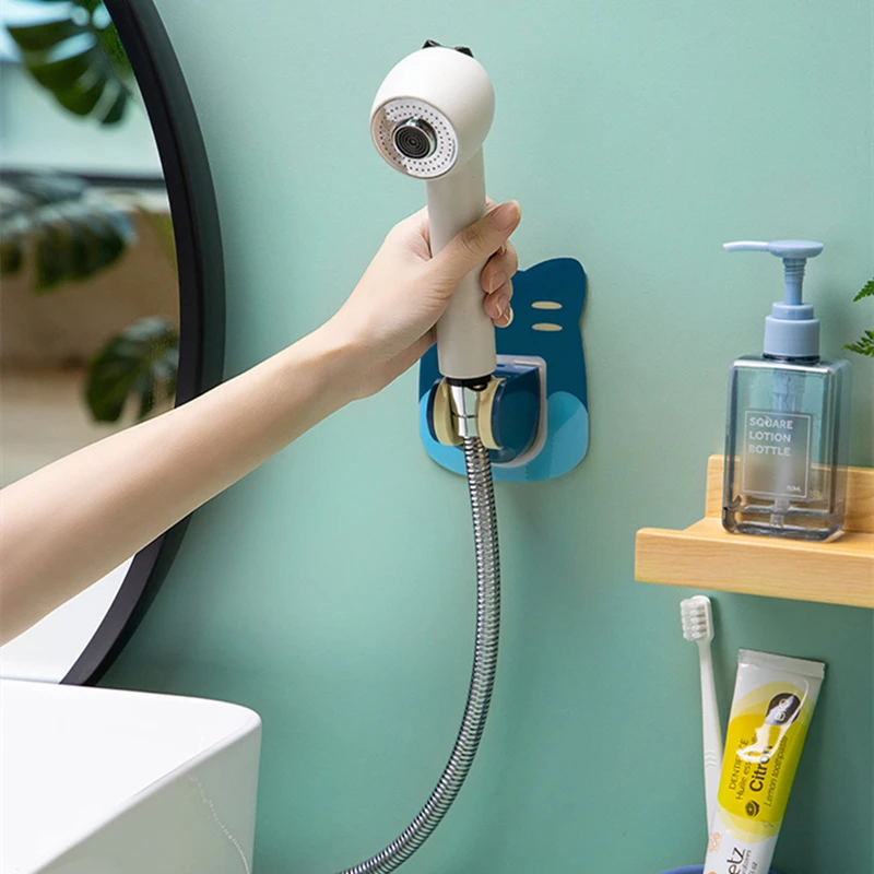 

Bathroom Movable Bracket Powerful Suction Shower Seat Chuck Holder Strong Attachable Shower Head Holder