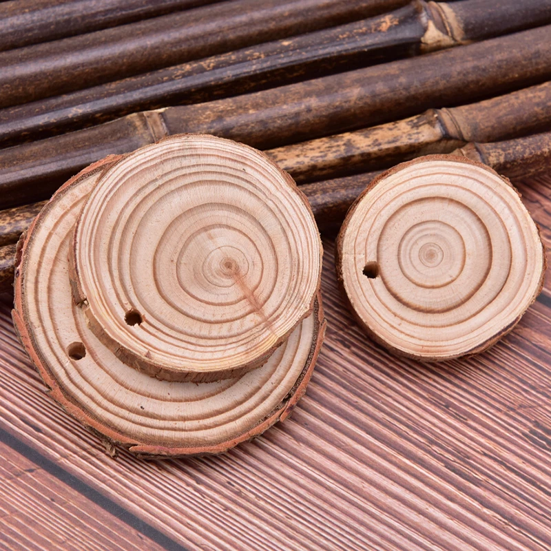 1 шт. необработанный натуральный разрез длинная круглая тарелка деревянные чипы