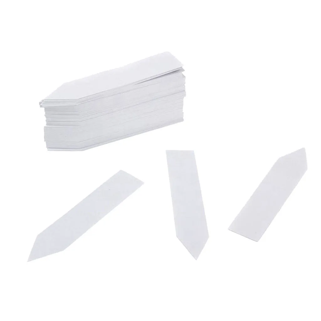 

100 Pcs Plastic Labels Pot Marker Nursery Garden Stake Tags 10cm x2cm Tags Markers Nursery Garden Labels Seedling Tray Pots