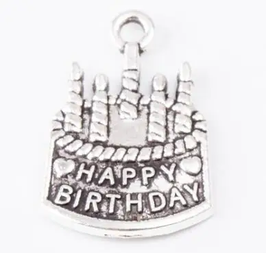 25 шт. винтажные подвески из цинкового сплава для торта на день рождения кулон DIY