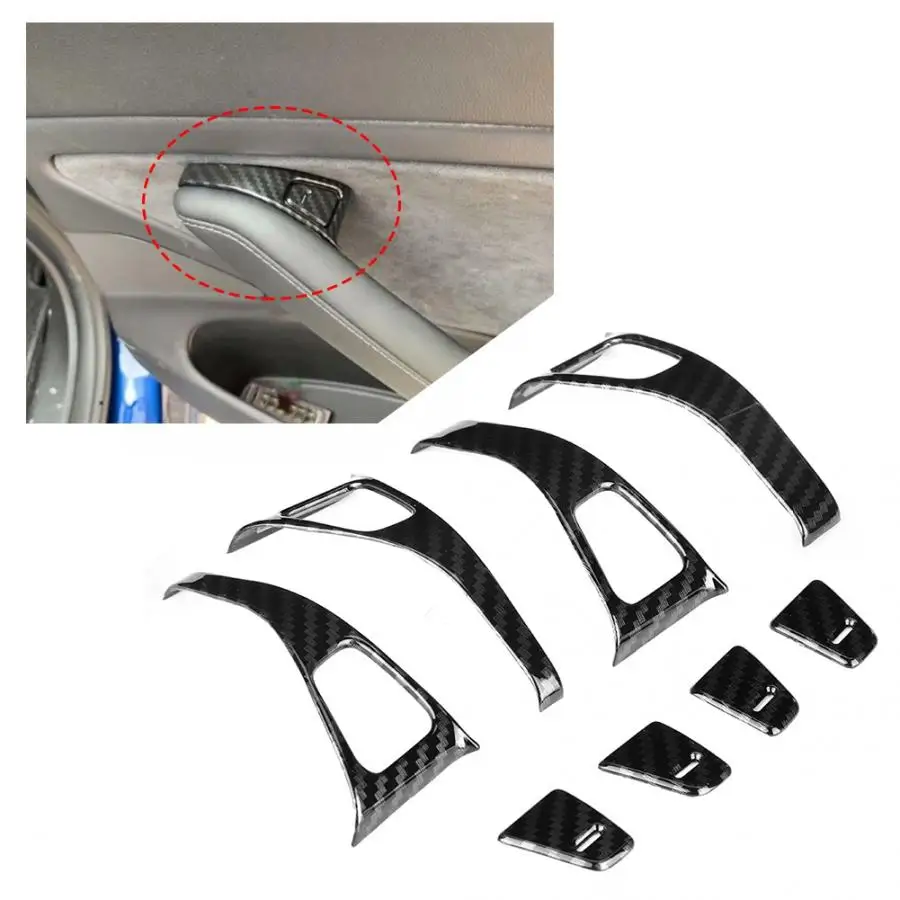 Дверной замок кнопка включения крышка отделка стикер Аксессуар подходит для Tesla