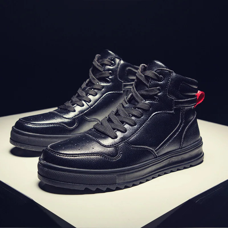 Ботинки из искусственной кожи Белые зимние кроссовки уличная походная обувь 1