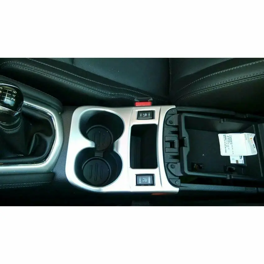 

Matte Center Console Cup Holder Cover Trim For Nissan QASHQAI 2014 2015 2016