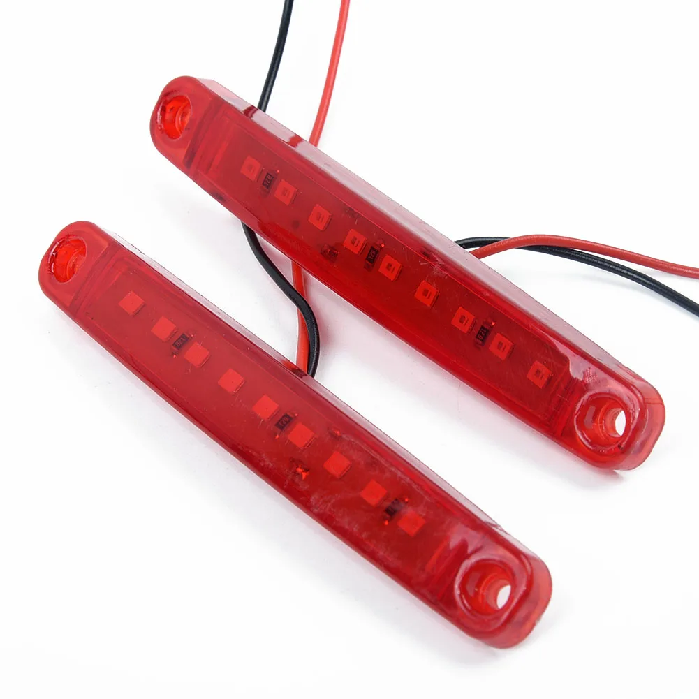 

Bulbs Side lights ABS Plastic Waterproof DC 24V 9 LED Turn signals Lamps 20pcs Accessories