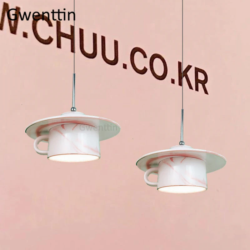 Керамическая Подвесная лампа в скандинавском стиле для кофейной чашки