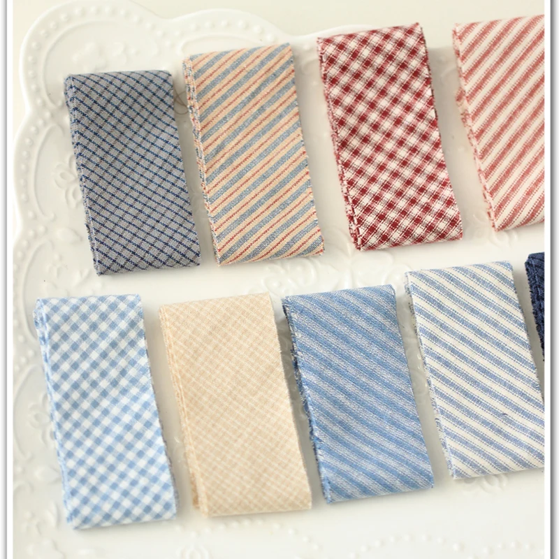 

Dailylike Cotton Ribbons Cotton Strips Fabric Ribbon Patchwork Textile for Wrapping Fabric Edges Sewing Fabric DIY Gift Wrapping