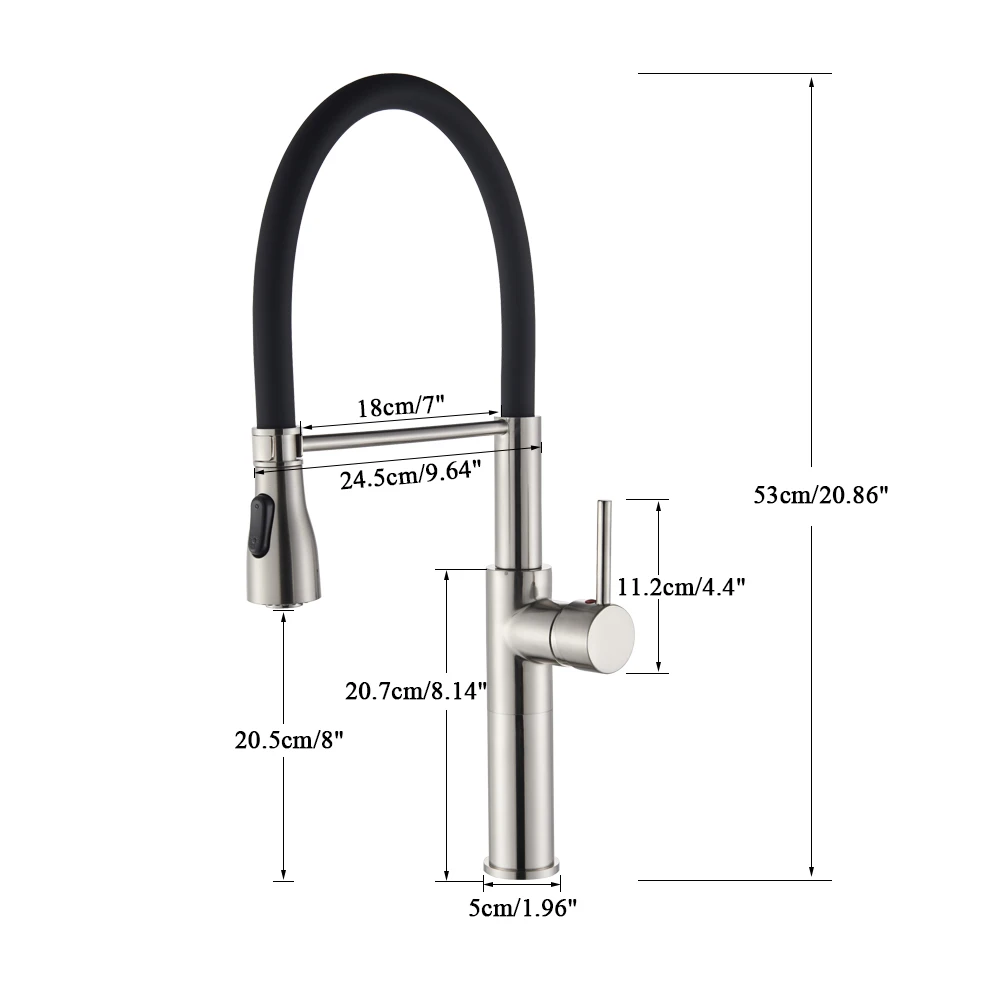 Senlesen Kitchen Faucet Chrome Brushed Nickel Mixer Dual Outlet Hot and Cold Water Sink Tap Crane | Обустройство дома