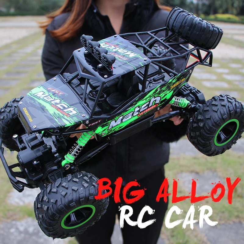  ZWN 1:12 / 1:16 4WD RC Car With Led Lights 2.4G Radio Remote Control Cars Buggy Off-Road Control Trucks Boys Toys for Children 