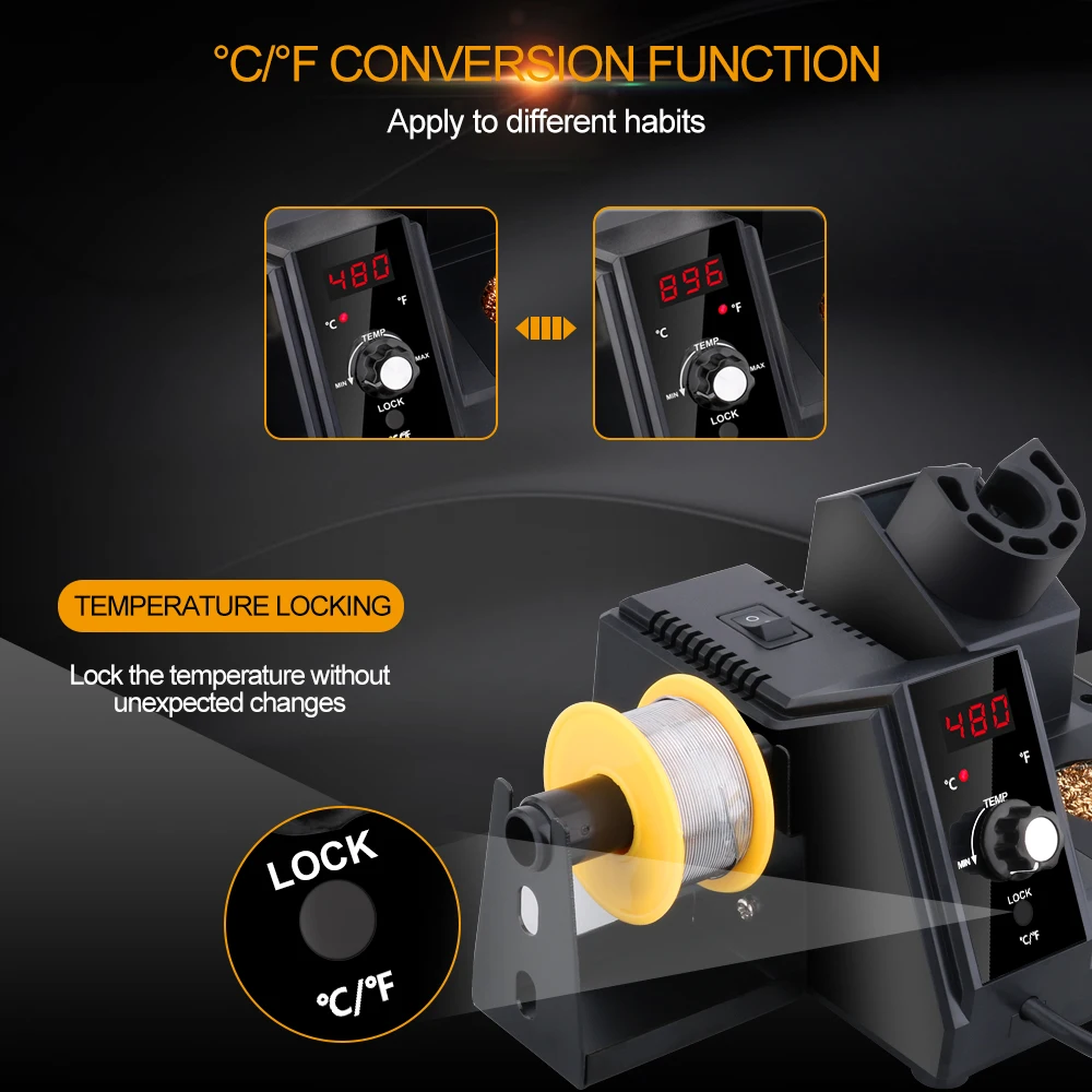 GVDA New Soldering Station 3S Rapid Heating Soldering Iron Kit Welding Rework Station for Cellphone BGA SMD PCB IC Repair Tools