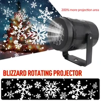 christmas snow led moving laser projector light indoor blizzard snowflake rotating snowflake party light projection home decor