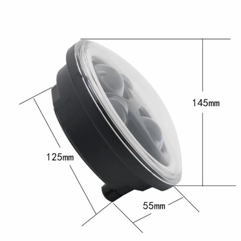 Motorcycle Headlight for Cafe Racer to Au Universal LED Front Lamps Light Angel Eye High Low Beam Motobike |