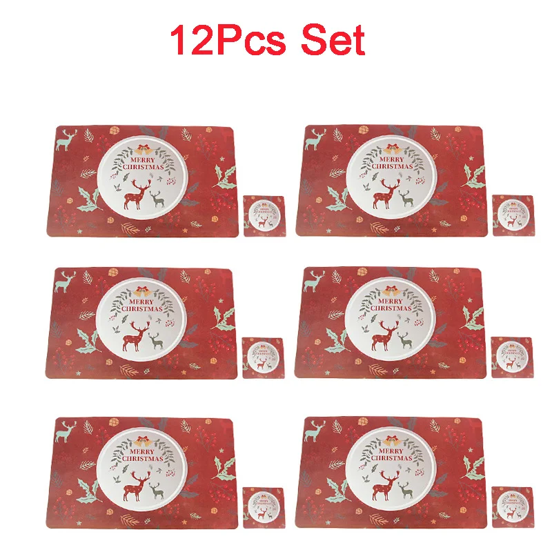 Набор из 12 предметов подставка искусственного ПВХ коврик для кухонного