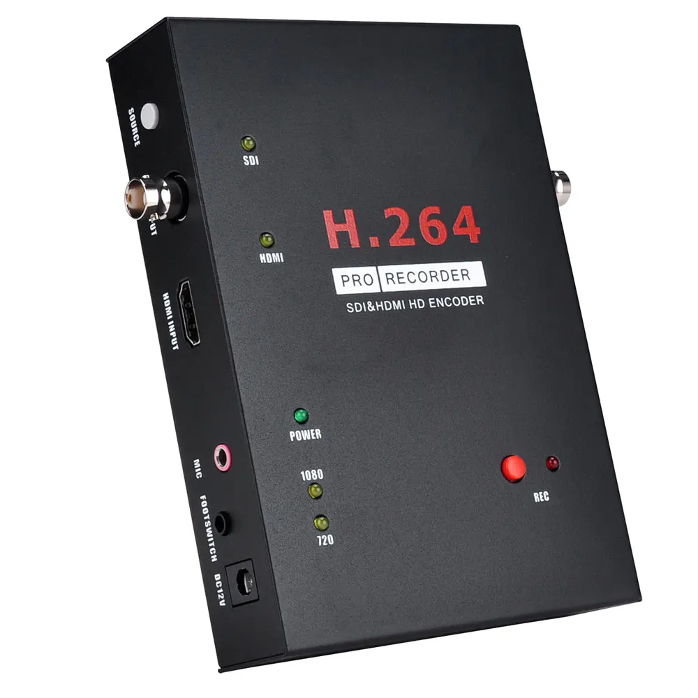 SDI HDMI рекордер видеозахвата с дистанционным управлением поддержка FOOTSWITCH для
