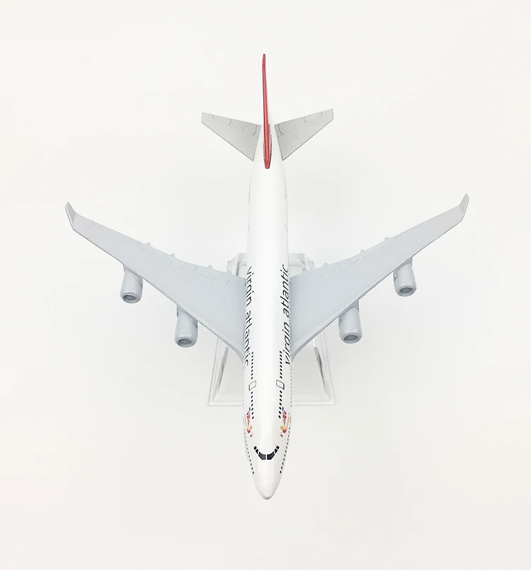 

16 cm airplane model airplane British Virgin Atlantic Boeing 747 alloy die-casting airplane model children's toy gift collection