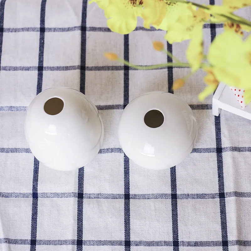 Чисто белая Современная фарфоровая ваза керамическая для цветов простые