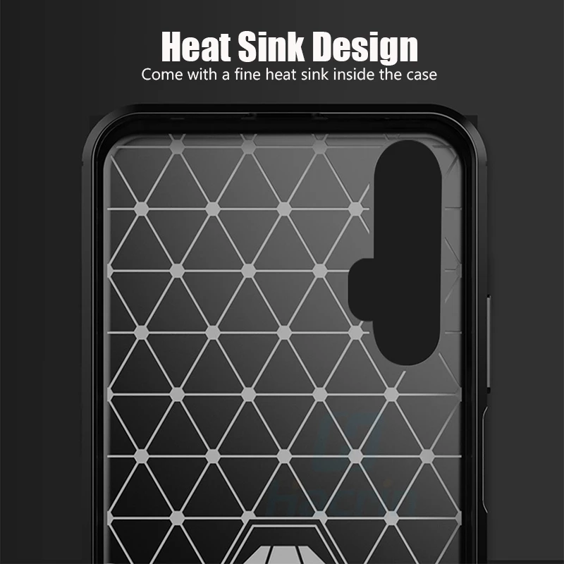 For Huawei Nova 5T Case Carbon Fiber Cover Full Protection Phone Honor 20 Pro Shockproof Bumper Shell |