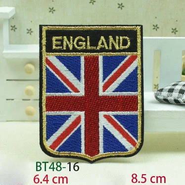 Вышитые крючком поверхности цельнокроеное платье заплатка Национальный флаг 3D