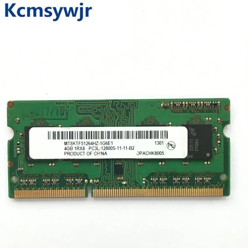 Микрон чипсет 4 Гб 1RX8 2Rx8 PC3L 12800S DDR3 1600 МГц ГБ модуль памяти ноутбука SODIMM