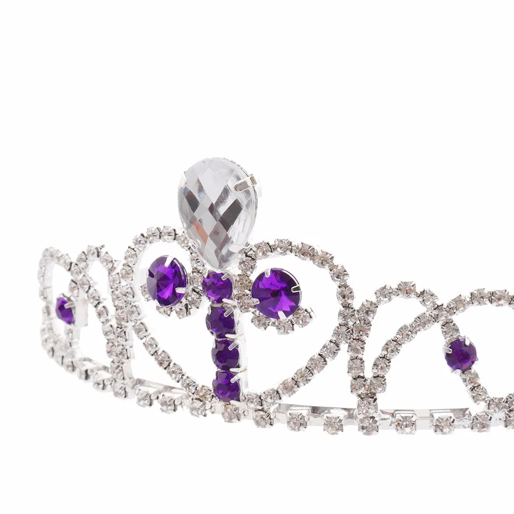 1 шт. для женщин корона принцессы ободок с украшением в виде кристаллов Стразы