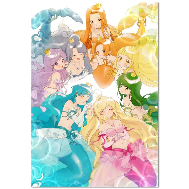 Настенный декор на заказ Постер из ткани в японском стиле аниме с изображением